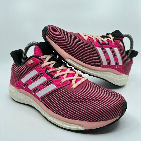 Adidas Supernova Sequence Boost Womens Size 8 Pink White Running Shoes B3470 - Picture 1 of 10